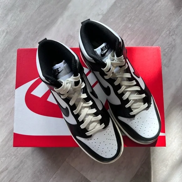 Nike Dunk High Vintage Panda W8 - Picture 7 of 8